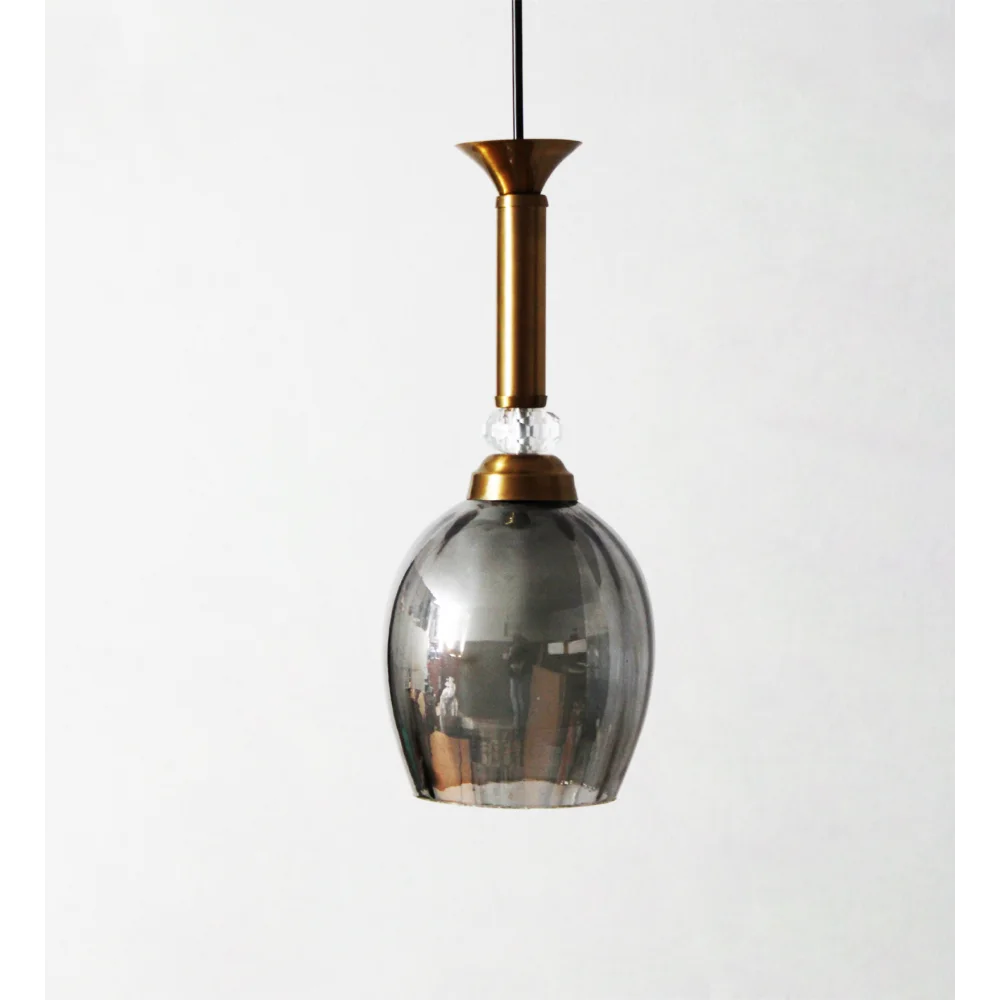 Pendant Light with Smoke Grey Glass Pendant Light | SKE-170008_SGG