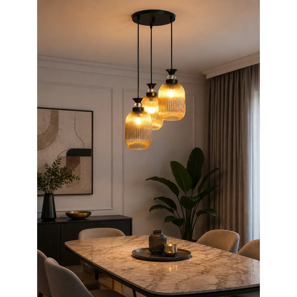 Decorative 3-Light Cluster Hanging Light | SKE-170014_DLCHL