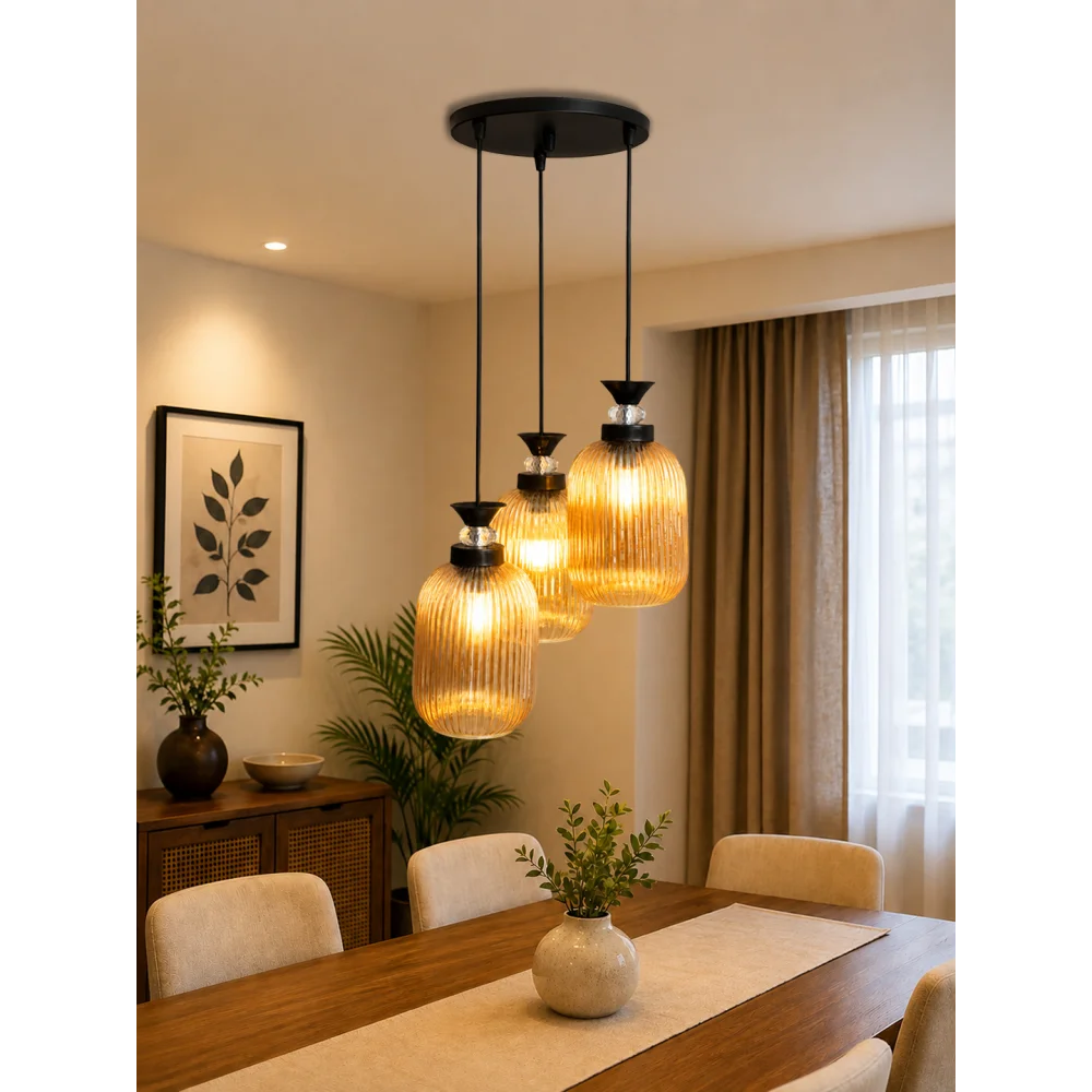 Decorative 3-Light Cluster Hanging Light | SKE-170014_DLCHL