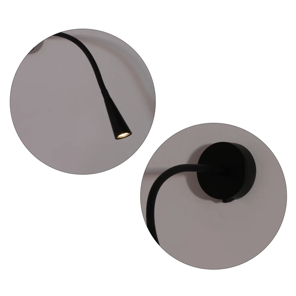 Modern Black Wall-Mounted LED Reading Spotlight 14 Inch | SKE-140031