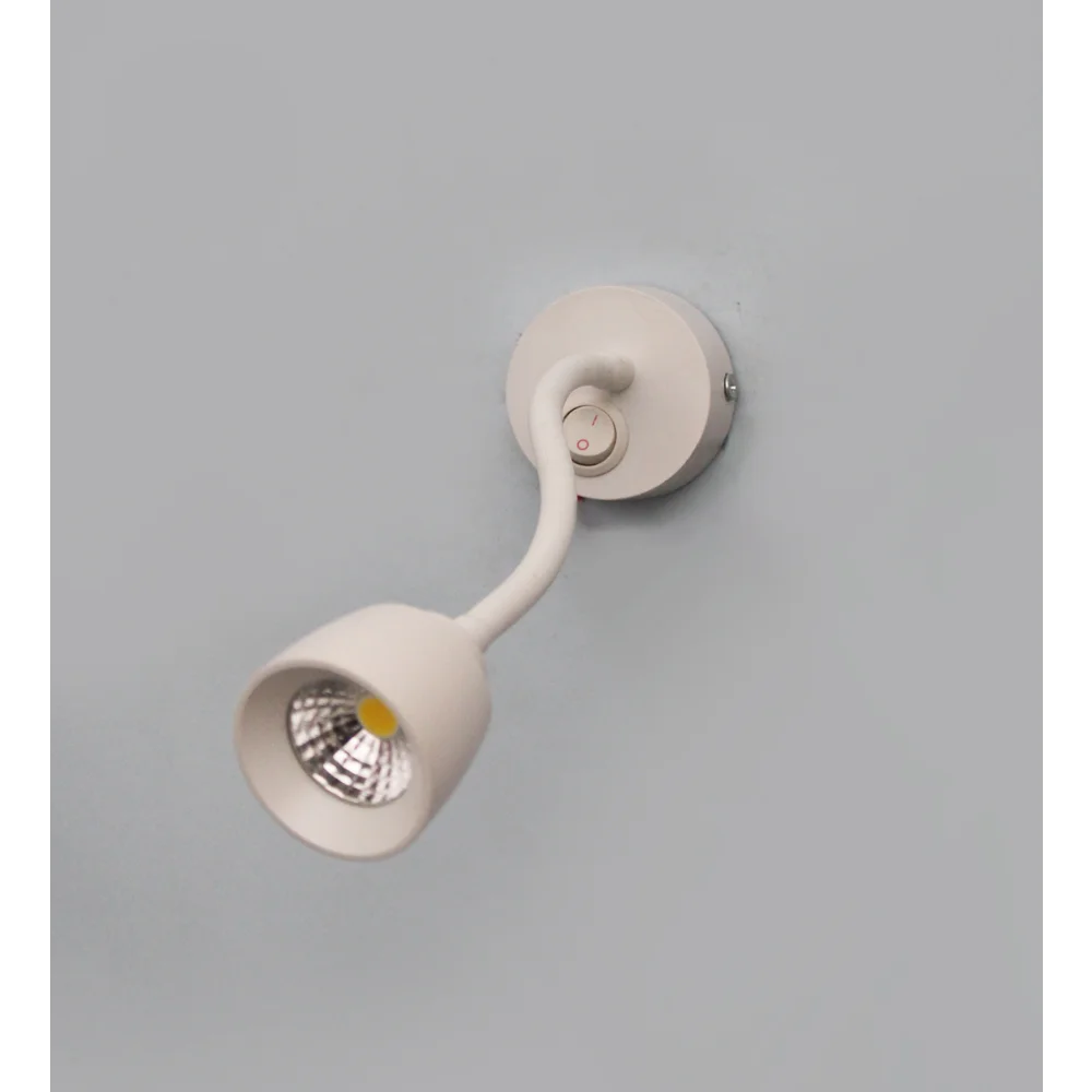 Modern LED Wall-Mounted Adjustable Cone Spotlight with Switch | SKE-140032_WSL