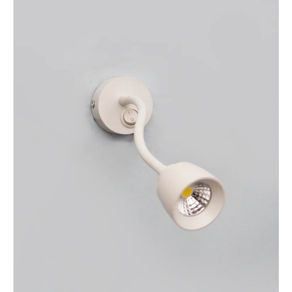 Modern LED Wall-Mounted Adjustable Cone Spotlight with Switch | SKE-140032_WSL