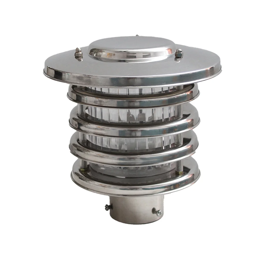 Chrome finish Florescent bulb Pole Lamp & Gate Light | Garden Light | SKE-200002