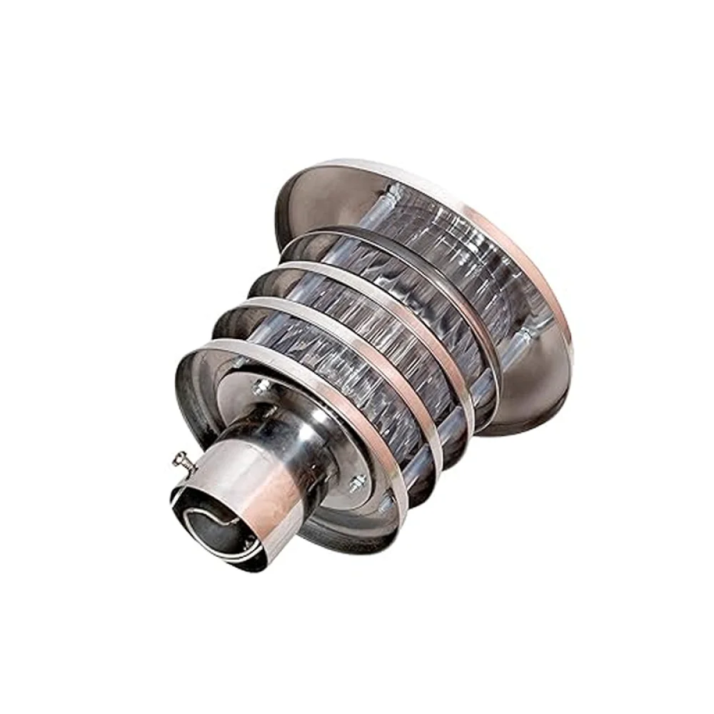 Chrome finish Florescent bulb Pole Lamp & Gate Light | Garden Light | SKE-200002
