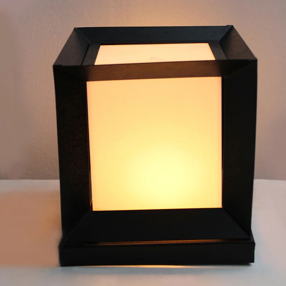 Modern Black Outdoor Gate Light & Pillar Lamp | SKE-200004