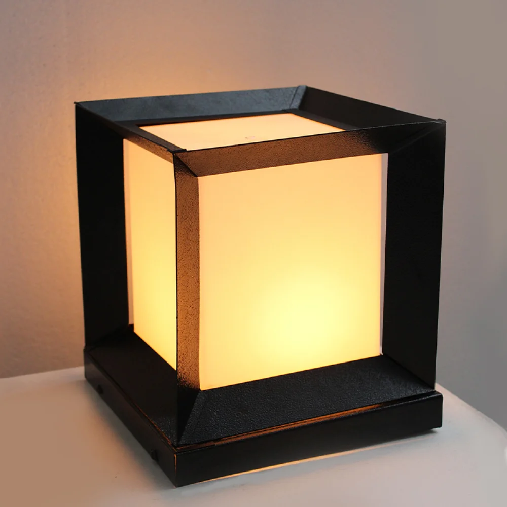Modern Black Outdoor Gate Light & Pillar Lamp | SKE-200004