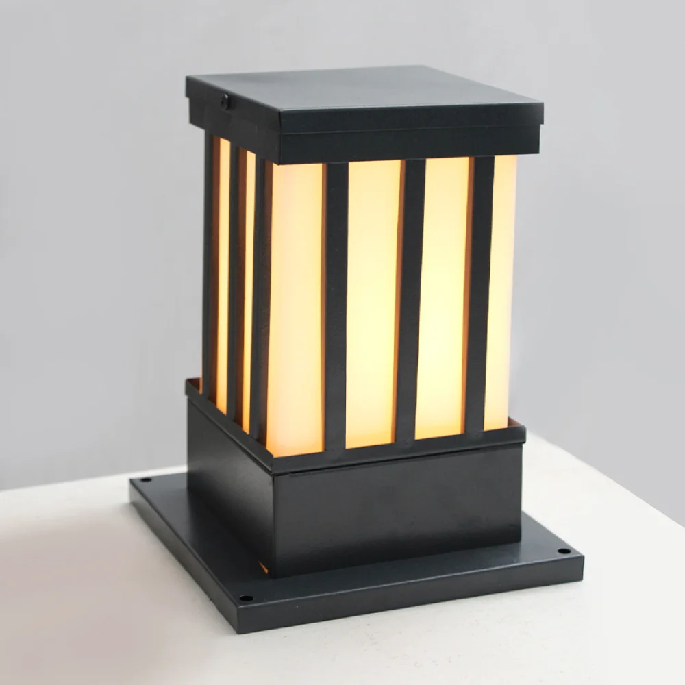 Classic Grey Jail Outdoor Gate Light for Home | SKE-200005