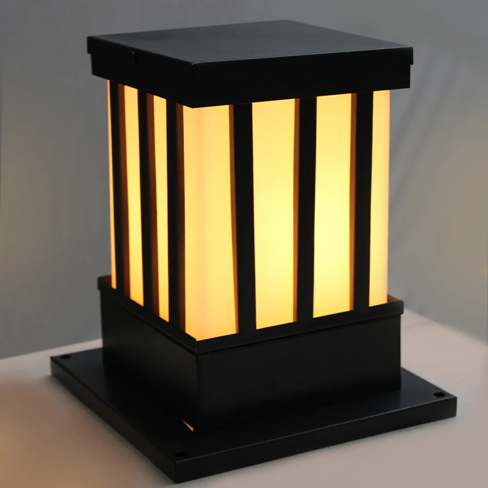 Classic Grey Jail Outdoor Gate Light for Home | SKE-200005