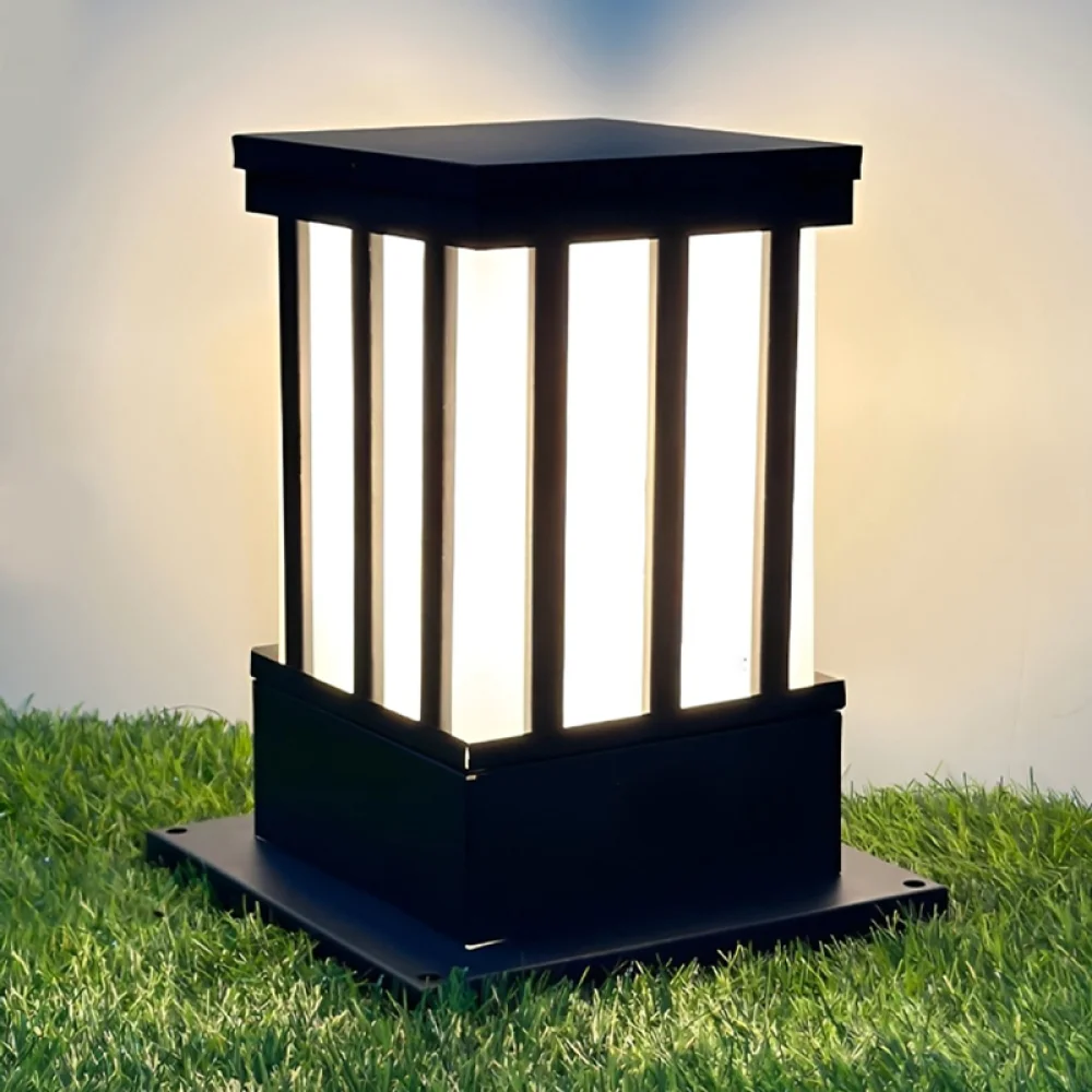 Classic Grey Jail Outdoor Gate Light for Home | SKE-200005