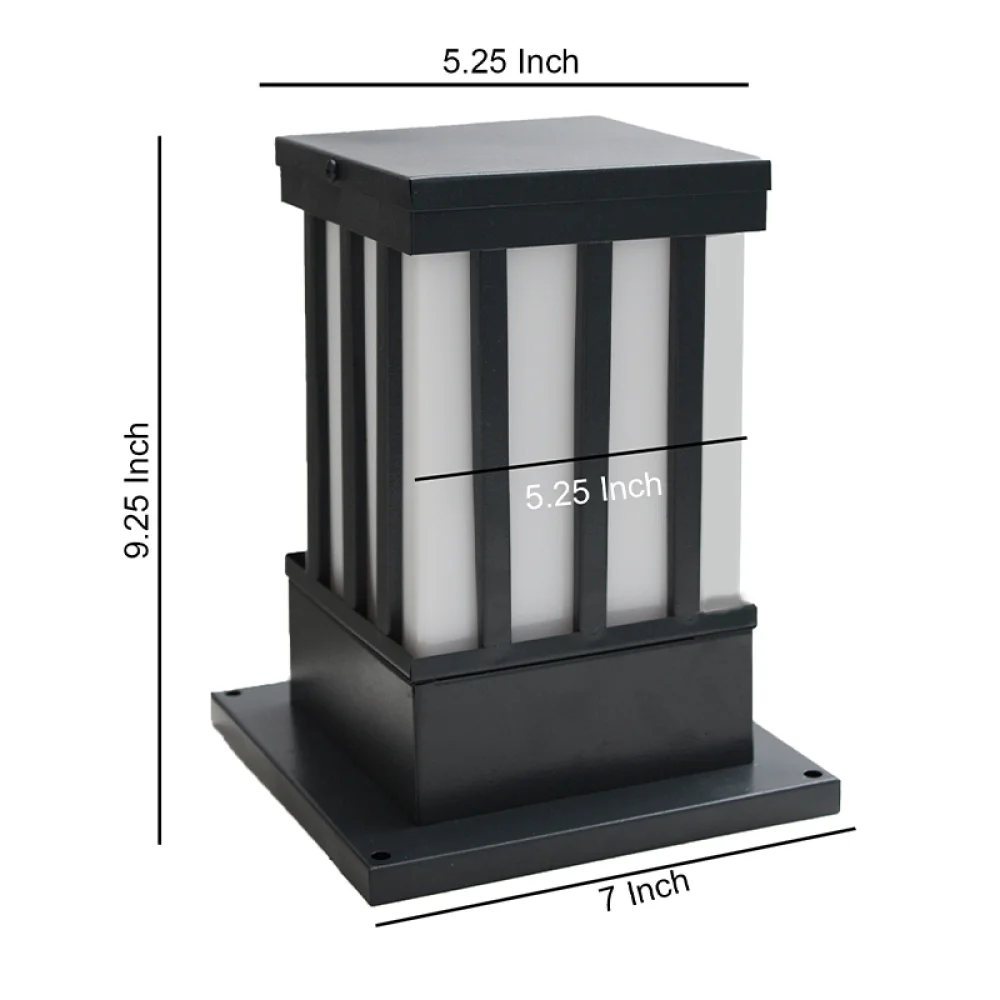 Classic Grey Jail Outdoor Gate Light for Home | SKE-200005