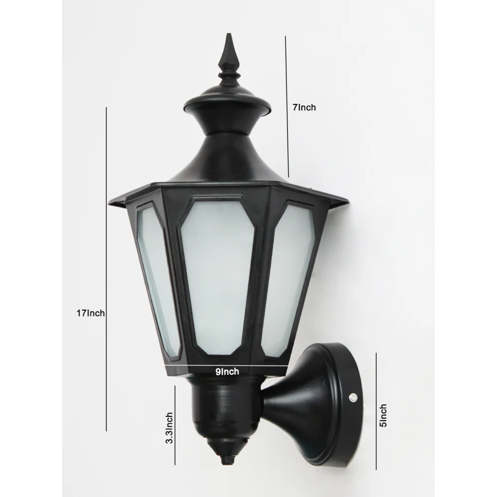 Classic Black Outdoor Wall Lantern Light | SKE-200007