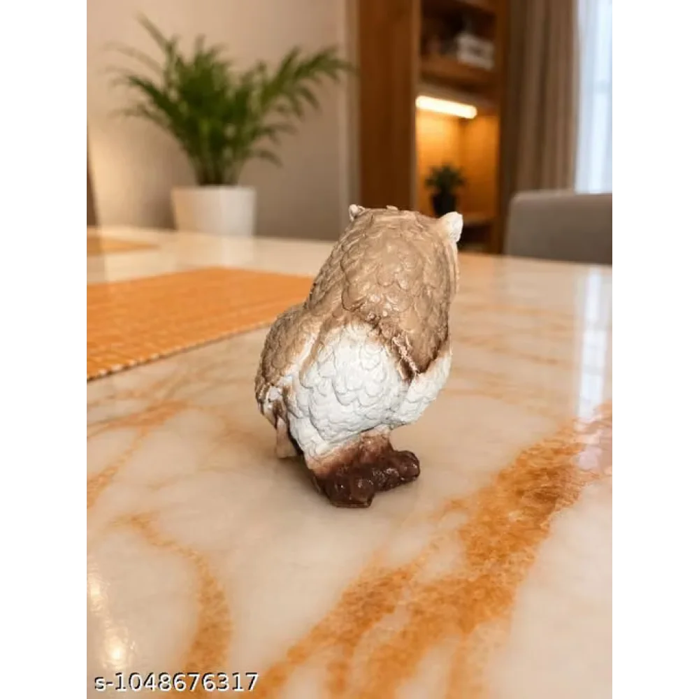 Idols & Figurines Modern Brown Owl Figurine Showpiece | Elegant Decorative Owl Statue for Home, Office, Tabletop & Shelf Décor | Artistic Gifting Showpiece