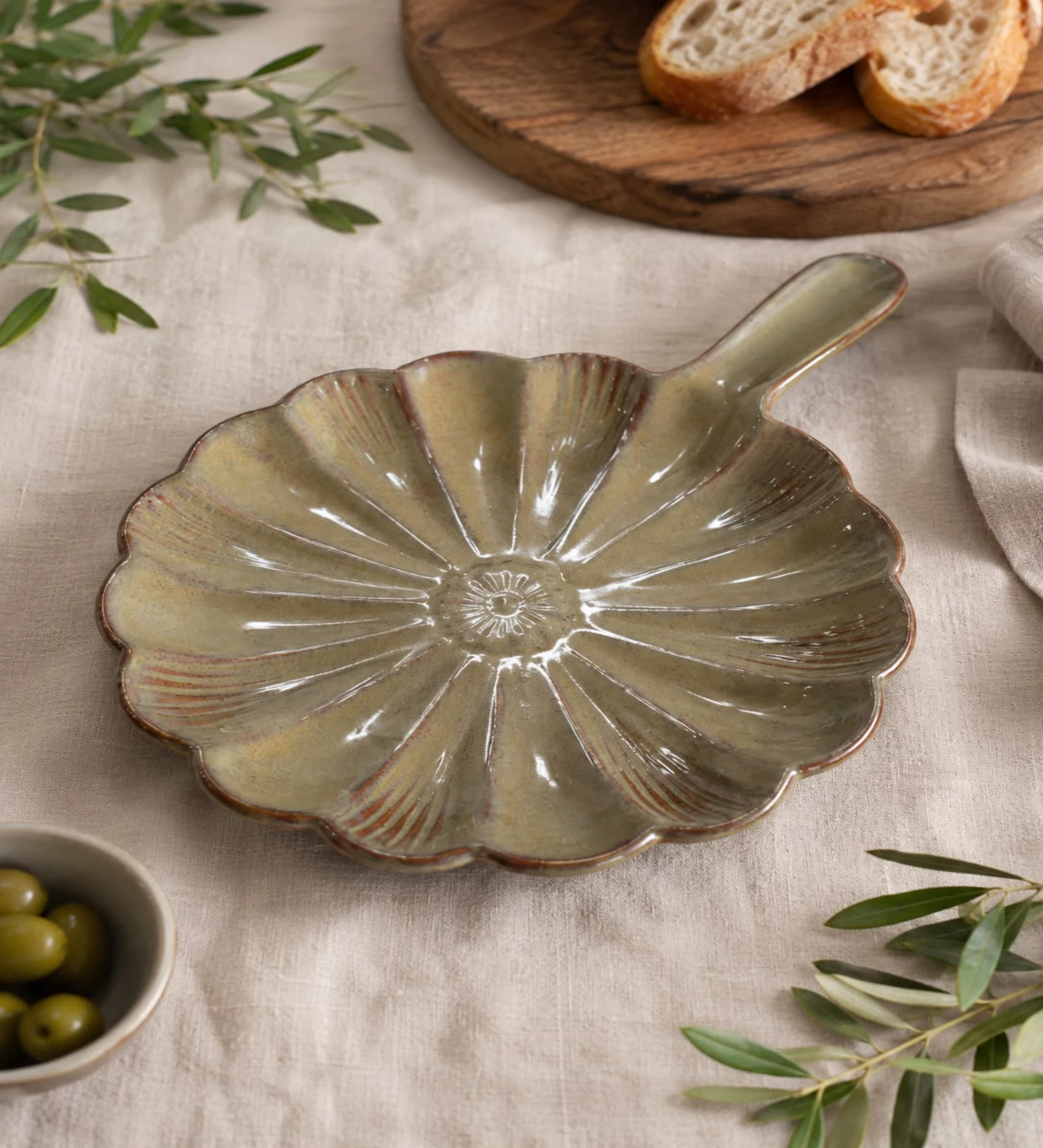 VOIDROP Ceramic Serving Platters, Dark, Decorative Appetizer Plates for Snacks, Fruits, Desserts, Cheese, Sushi, Dining Table & Kitchen Serving Dishes