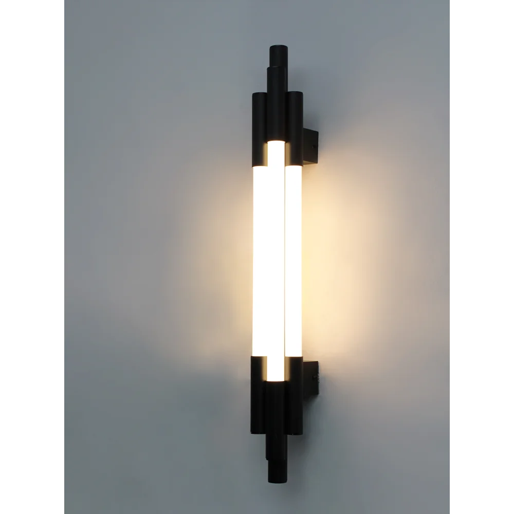 Modern Black Vertical LED Wall Light | SKE-140075_Blk