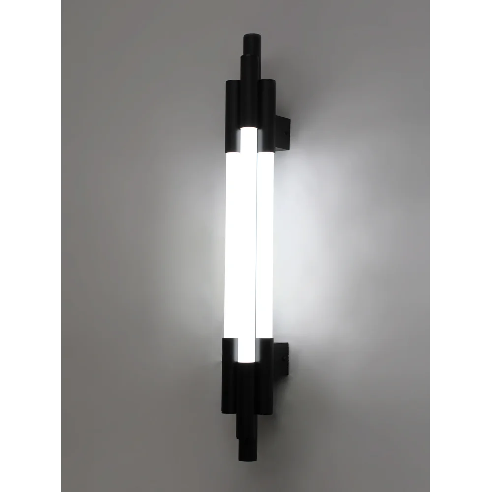 Modern Black Vertical LED Wall Light | SKE-140075_Blk