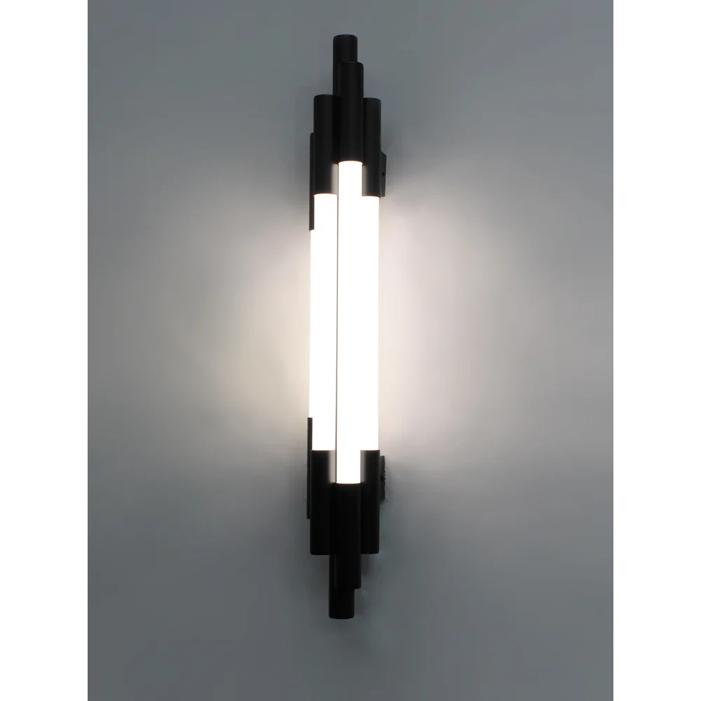 Modern Black Vertical LED Wall Light | SKE-140075_Blk