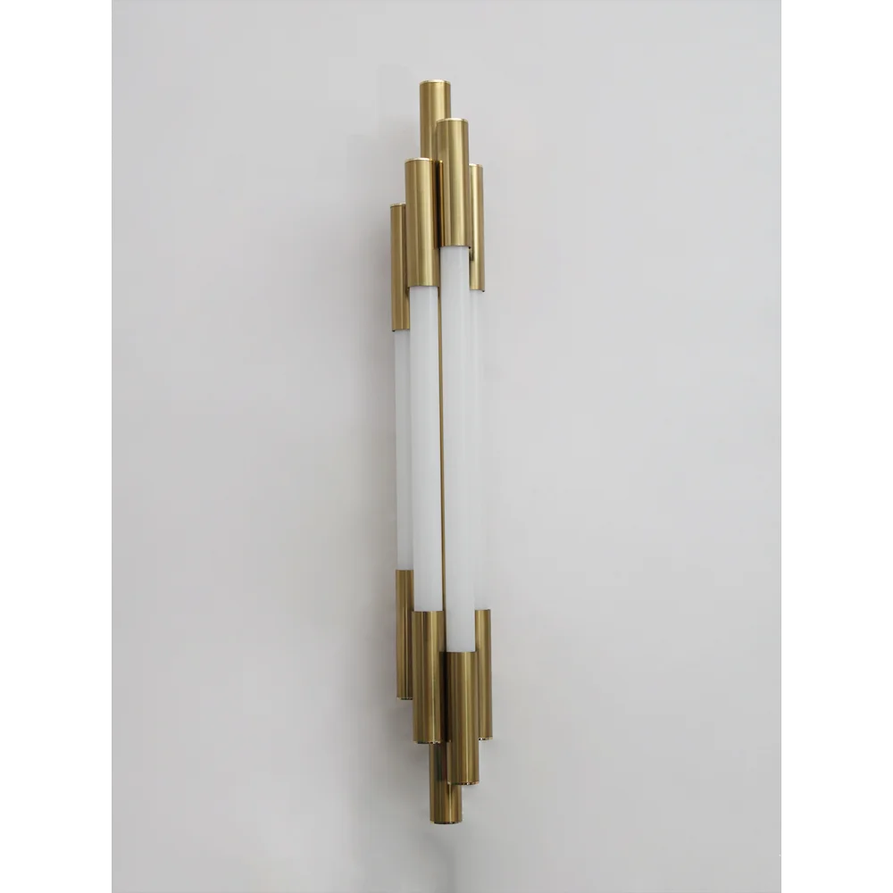 Modern Gold Vertical Linear LED Sconce | SKE-140075_GD