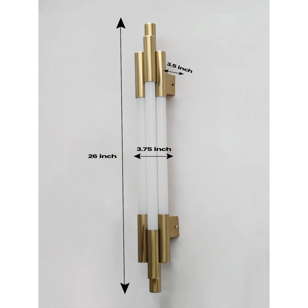 Modern Gold Vertical Linear LED Sconce | SKE-140075_GD