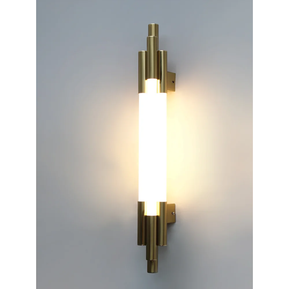 Modern Gold Vertical Linear LED Sconce | SKE-140075_GD