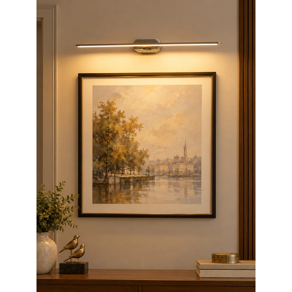 Chrome Finish LED Picture Light | SKE-180014_SN_3C