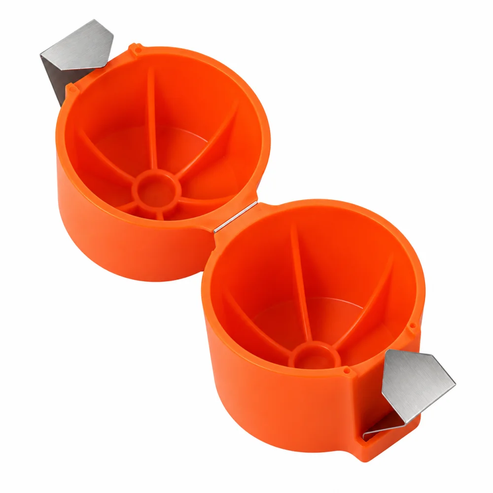 Orange Egg Breaker Tool Mini Egg Opener Kitchen Gadget Shell Cutter Hand Egg Shell Remover Multi-Functional Kitchen Accessories Manual Egg Cracker
