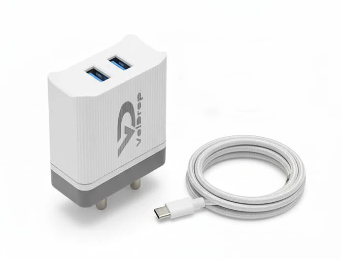 Voidrop 3.1 Dual USB Charger Adapter with Type C Charging Cable