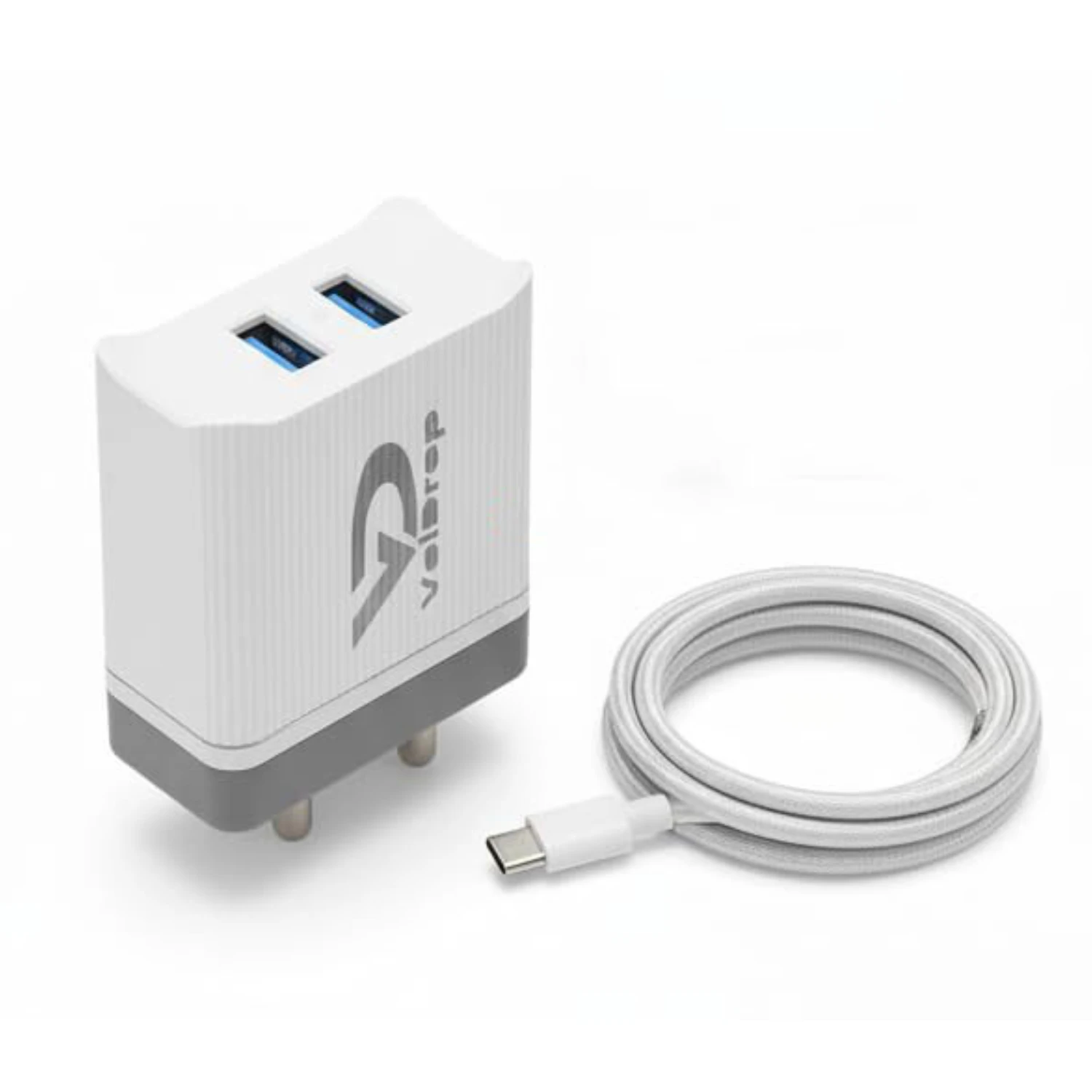 Voidrop 3.1 Dual USB Charger Adapter with Type C Charging Cable