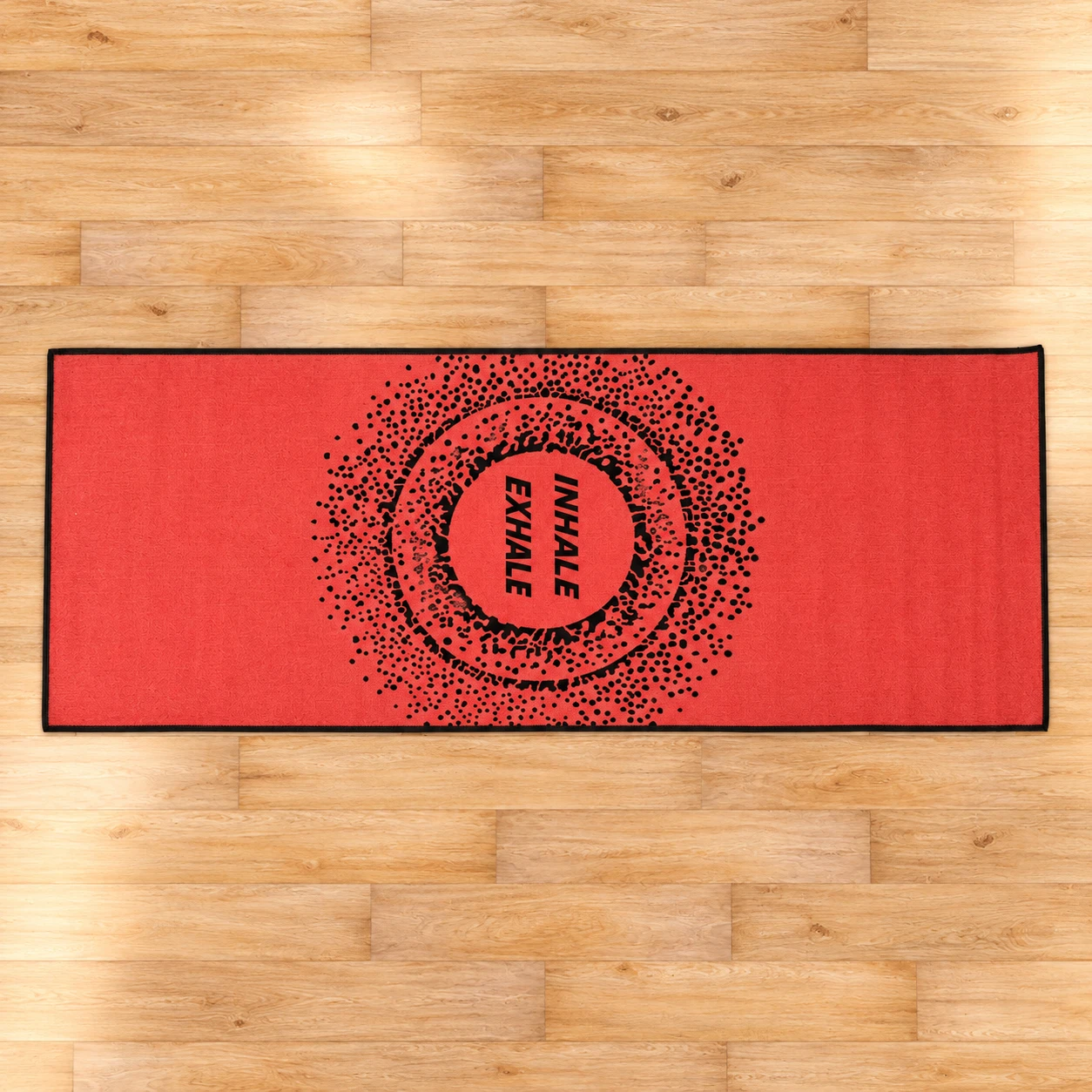 RADECOR 6mm Inhale Exhale Yoga Mat With Anti Skid Backing For Women and Men (183cmx61cm)