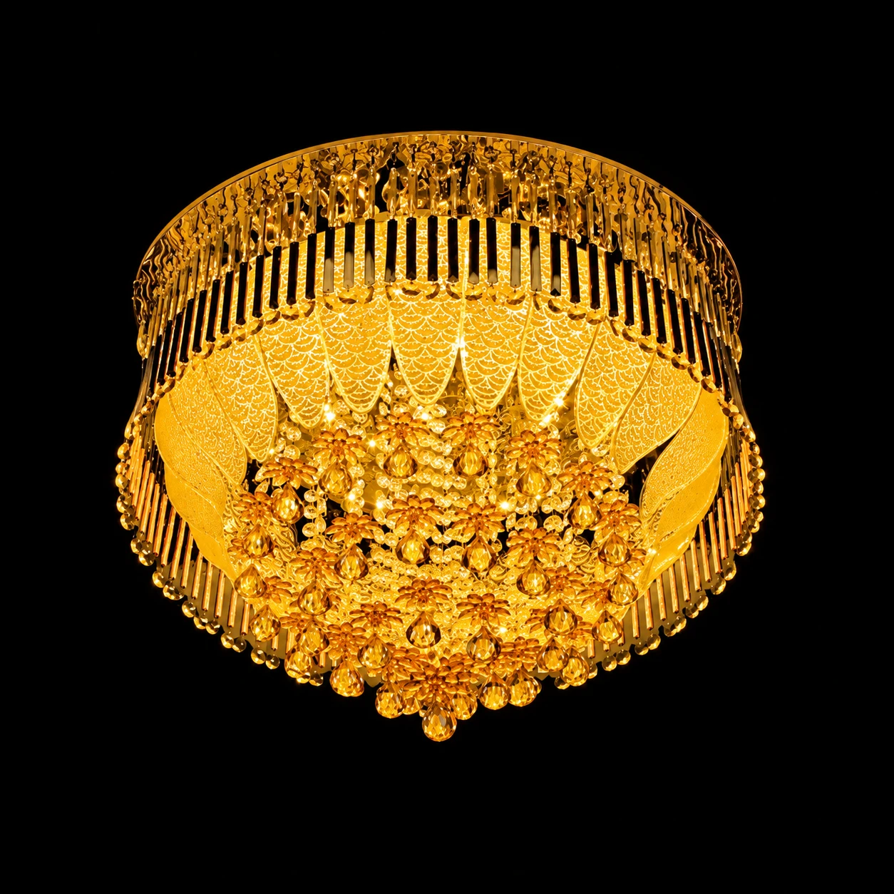 Tryka® Chandelier-Jhoomar, LED Ceiling Light with 2 Remote Control, Inbuilt Speakers, Pen Drive and Bluetooth connectivity