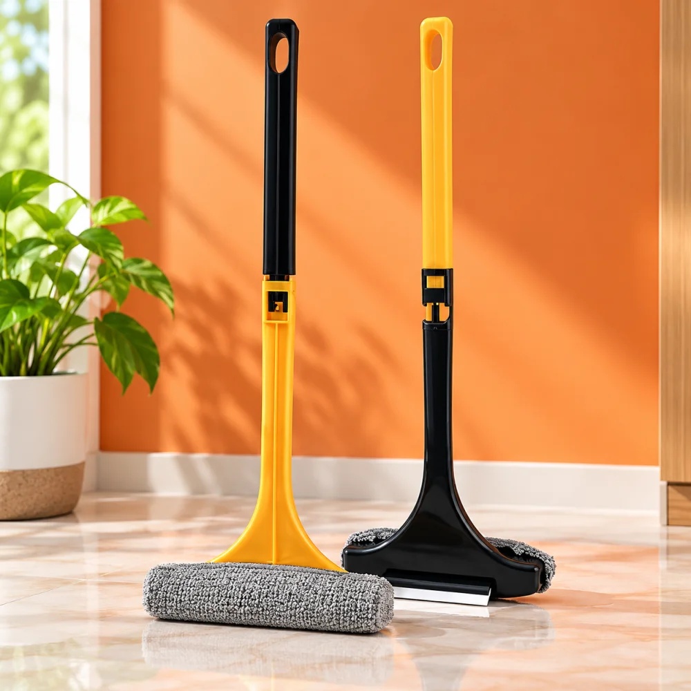 Multifunctional Screen Cleaning Brush 2 in 1, Window Mesh Cleaner & Wiper with Extended Handle, Double Sided Net Cleaning Brush, Window, Door & Glass Cleaner
