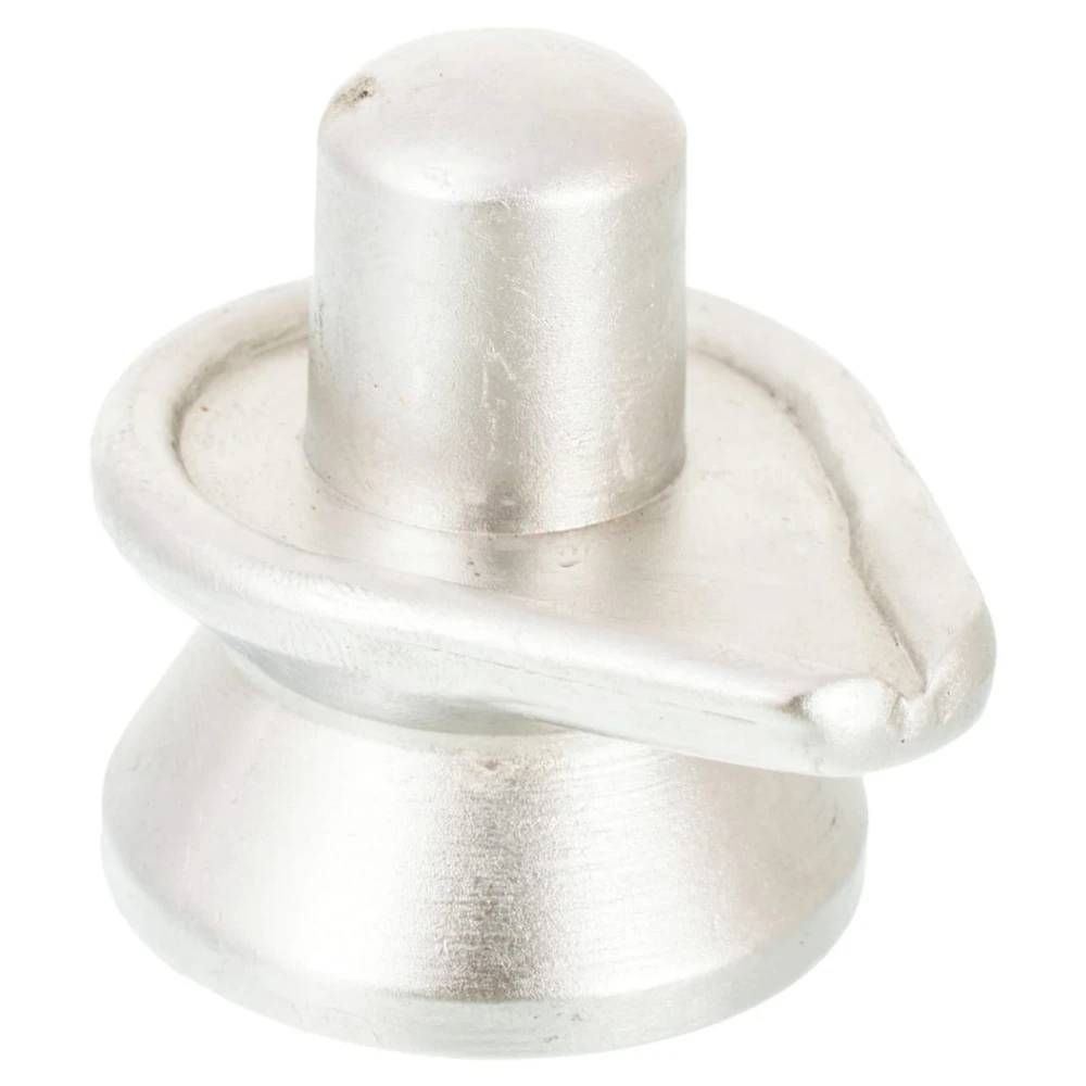 Mercury Lord Shiva's Shivling Idol Parad Idol In (28 Gm) Silver.