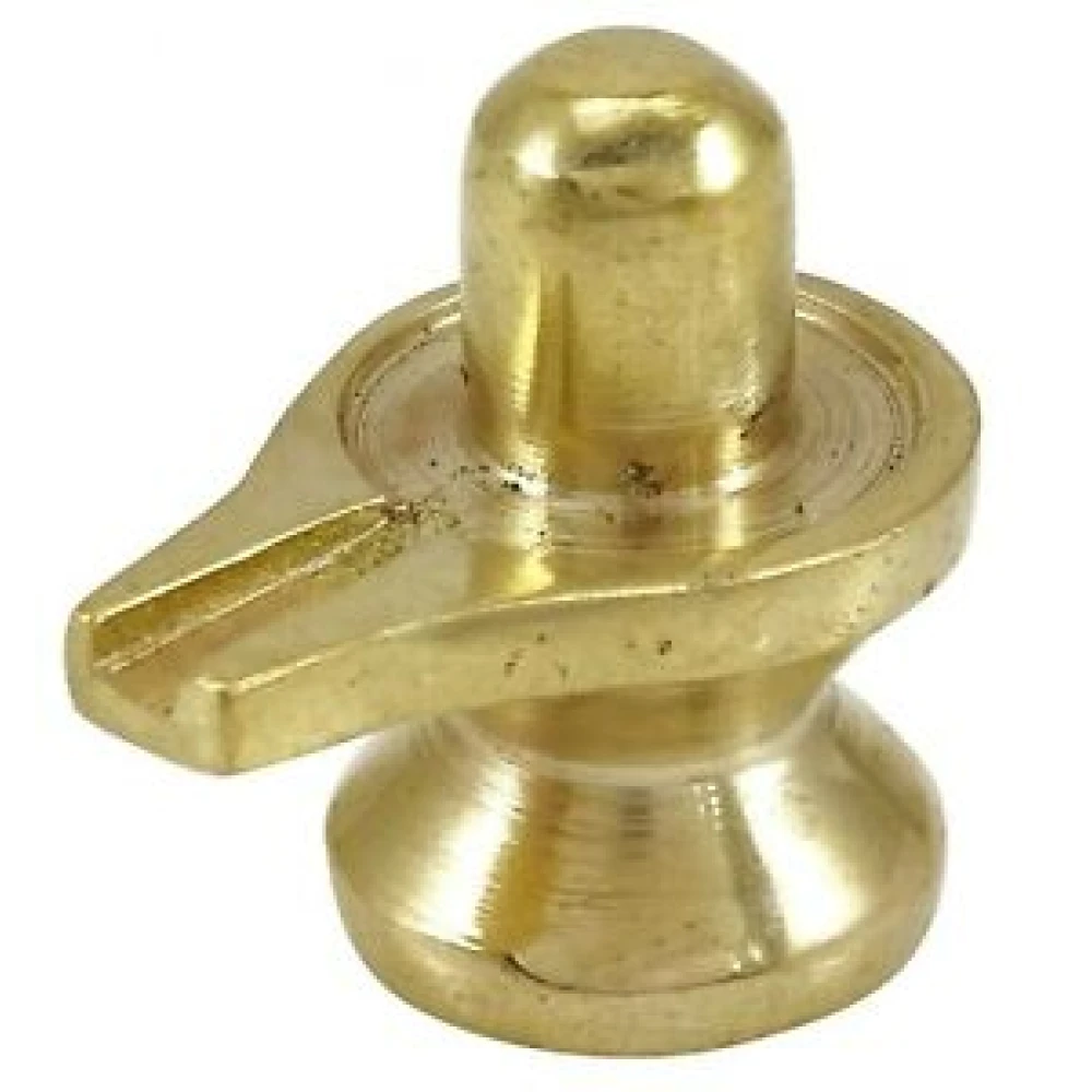 Pure Brass Shivling Idol Statue For Lord Shiva's Pooja
