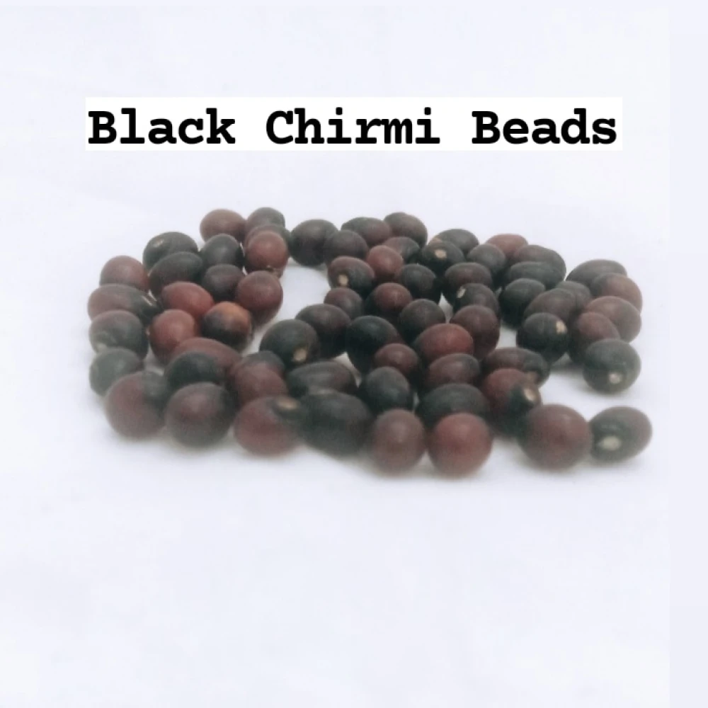Black Chirmi Beads Goonja Gurivinta Seeds -Set Of 101 Pcs  For wealth