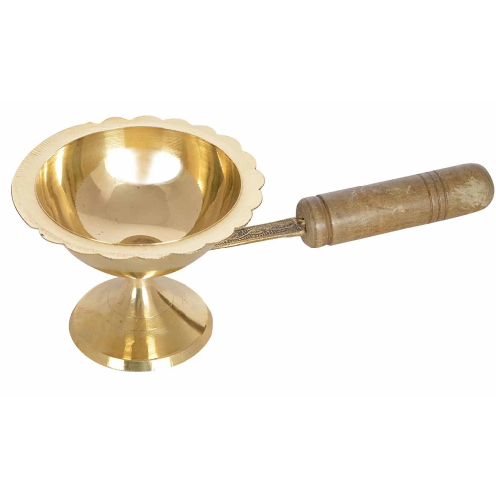 Brass Dhoop Dani ( 17 X 9 X 6 CM) Golden.