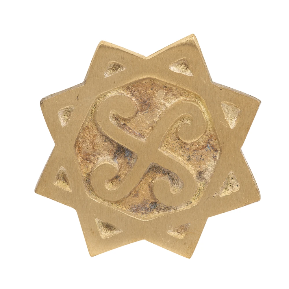 Brass Engraved Swastik Plate Vastu Remedies.