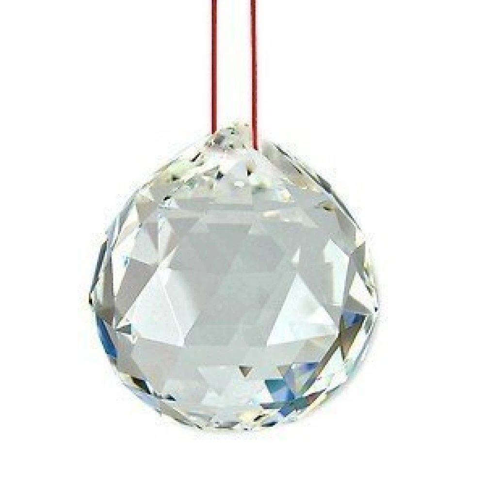FengShui Clear Crystal Hanging Ball for Good Luck and Prosperity.
