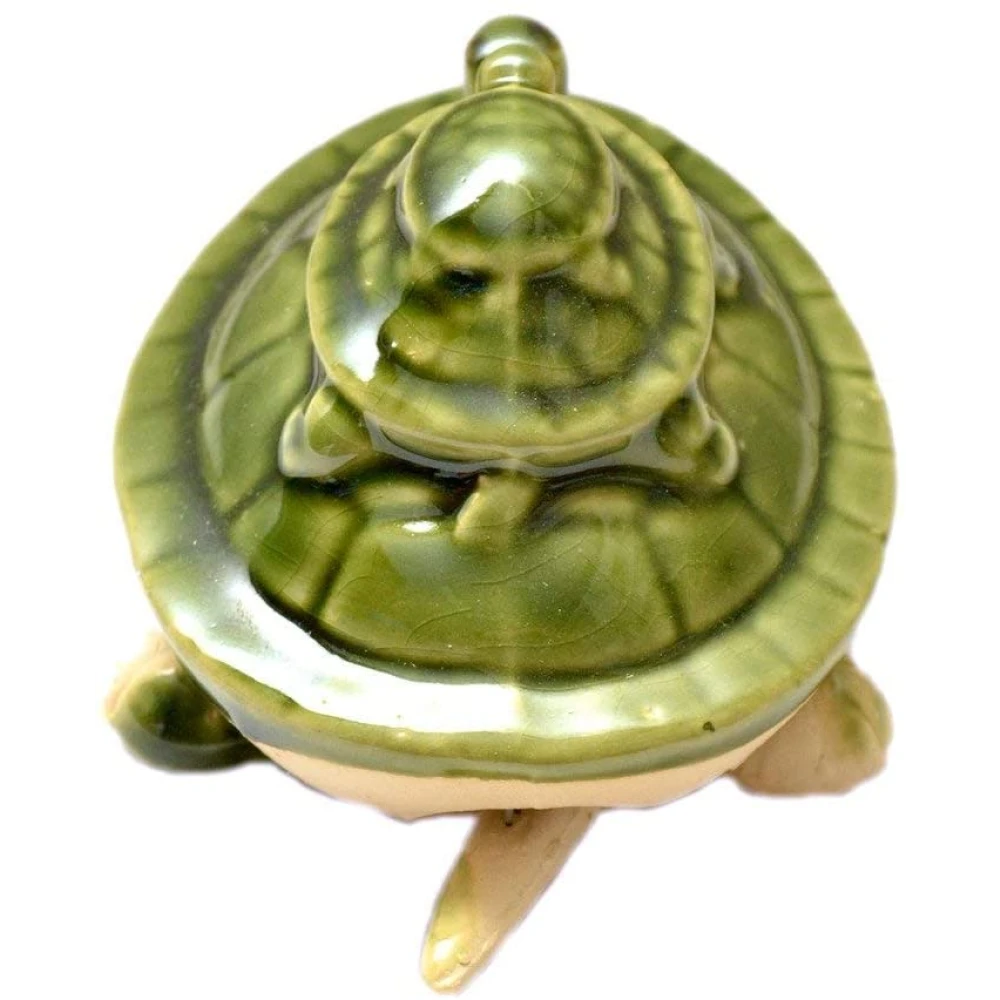 FengShui Ceramic Floating Tortoise Family.