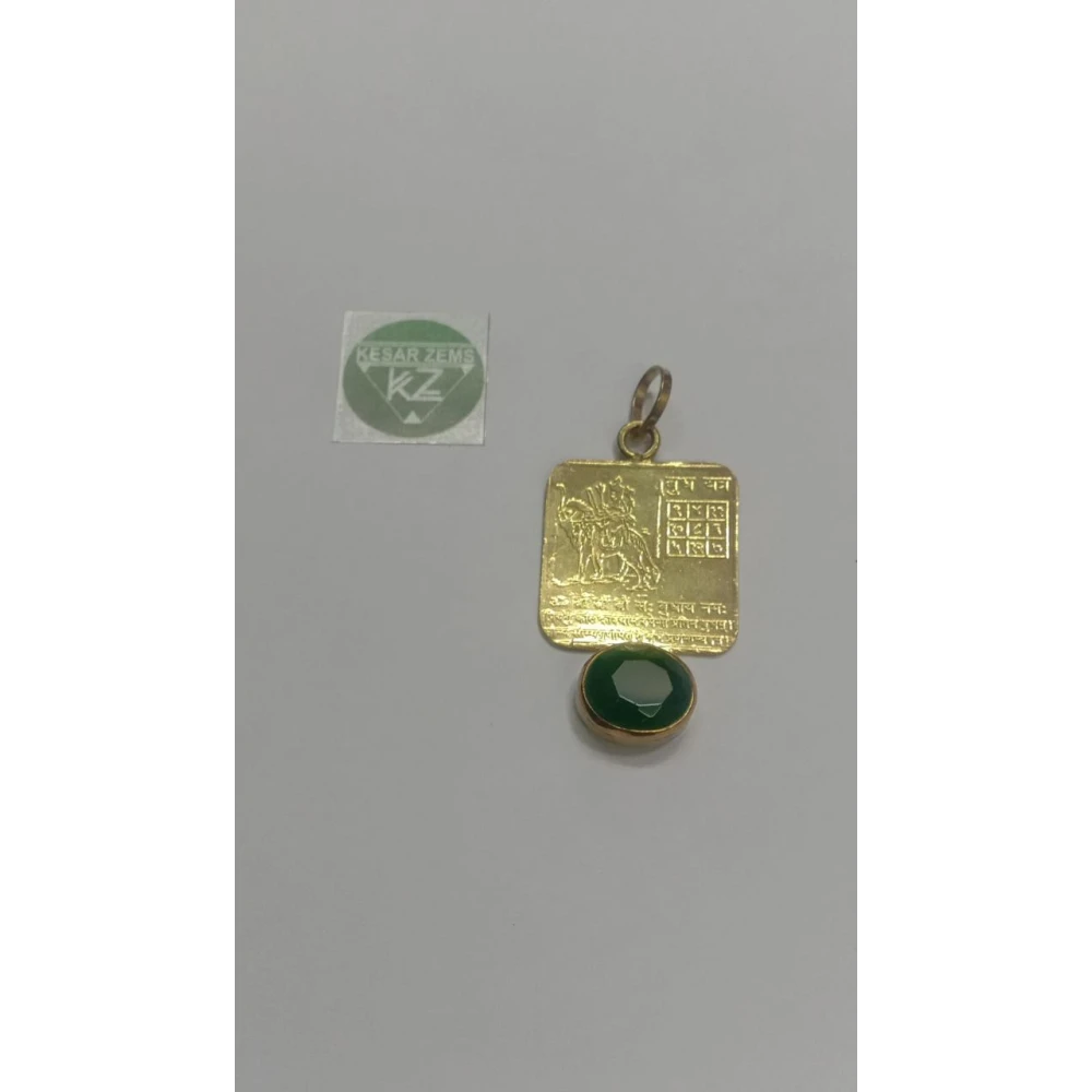 Shri Yantra Pendant-Chandra with White Color Stone For Unisex.