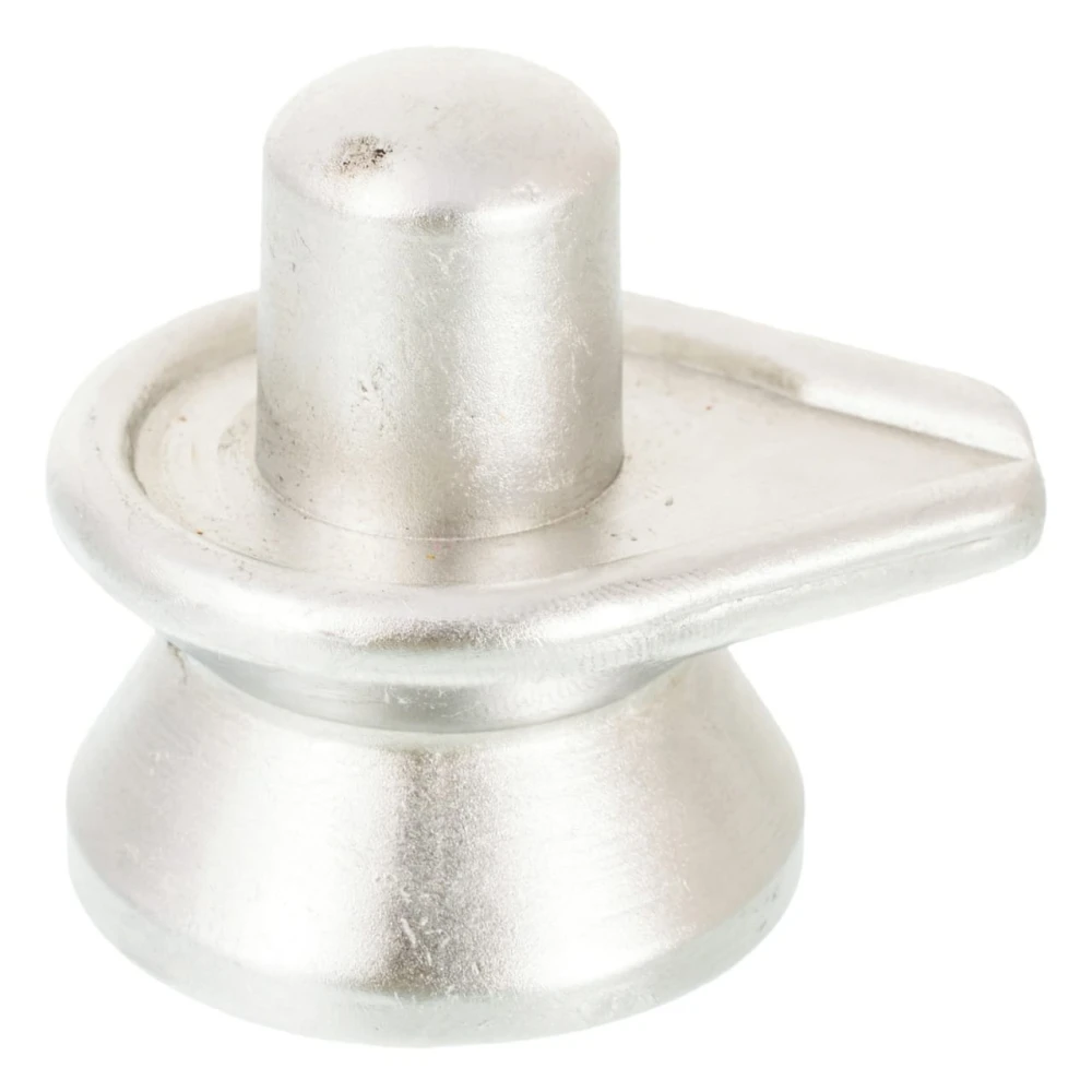 Mercury Lord Shiva's Shivling Idol Parad Idol In (28 Gm) Silver.