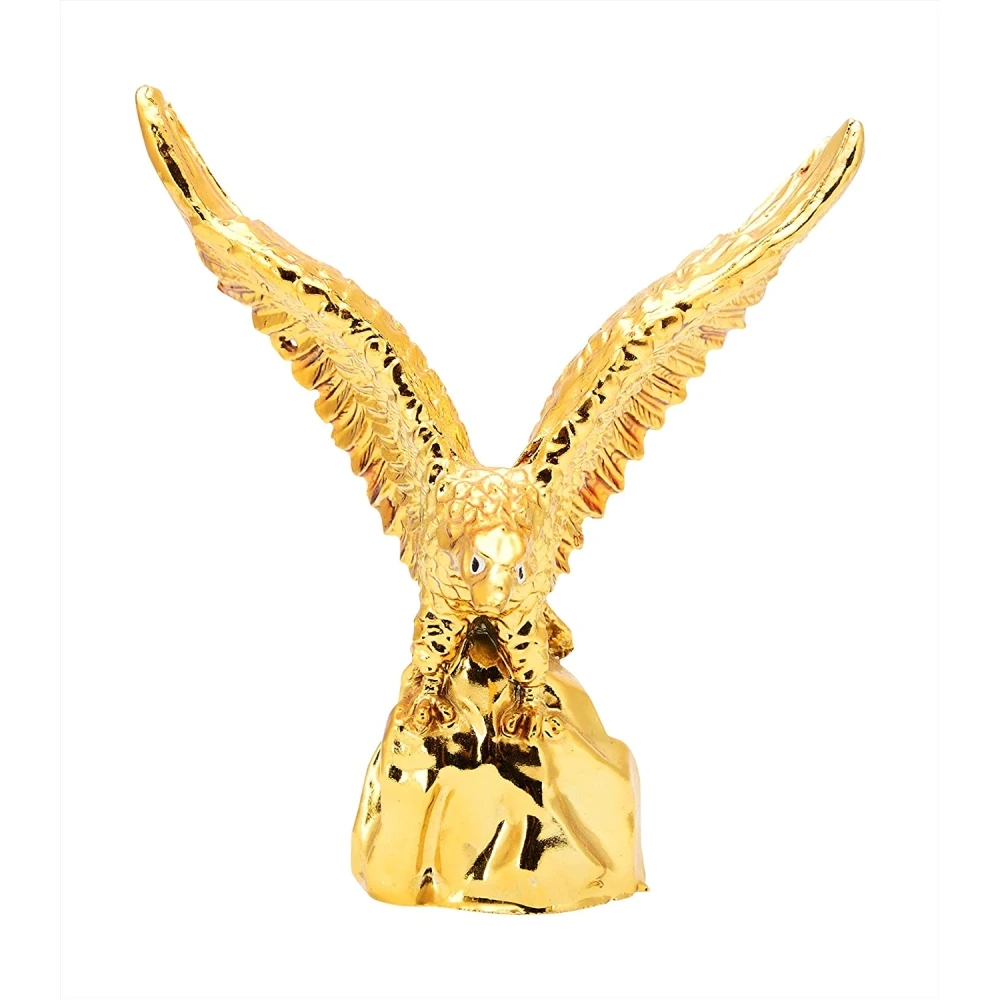 FengShui Polyresin Flying Golden Eagle Symbolizes Success/Showpiece