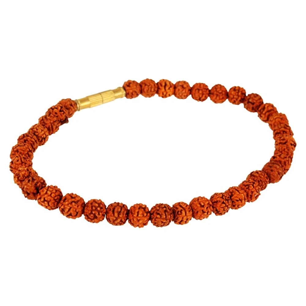 NATURAL Rudraksha Beads Flexible bracelet For Unisex.