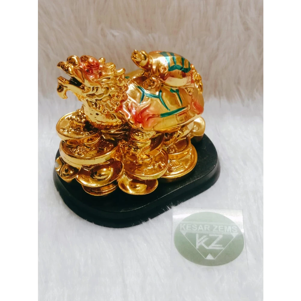 FengShui Lucky Dragon Turtle Statue For Home-Office Décor.