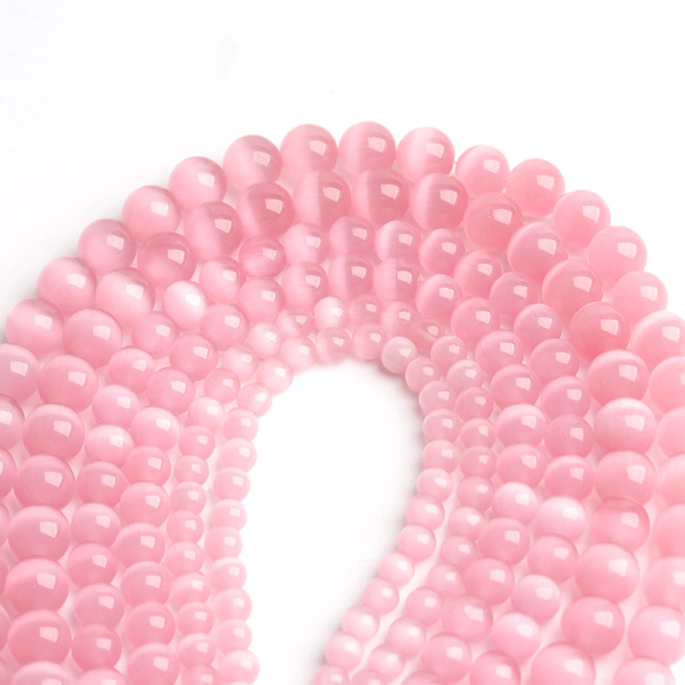 Natural Pink Selenite Stone Prayer Mala -8 MM 108+1 Beads Jaap Mala With Cetificate For Meditation (45 x 2 x 1 cm) Ivory Pink.