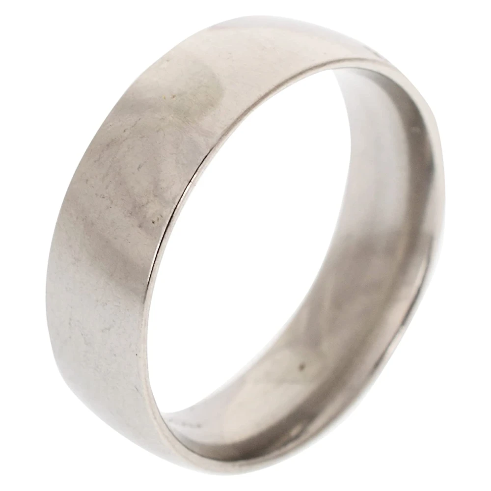 Classic Stainless IRON Ring Silver Unisex Finger Chhalla Ring (Size:22).