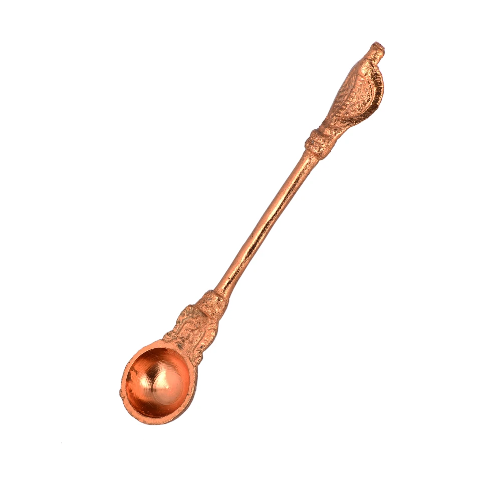 Copper Achmani Spoon, For Pooja Size: 6 Inch Set Of 3 Pcs.