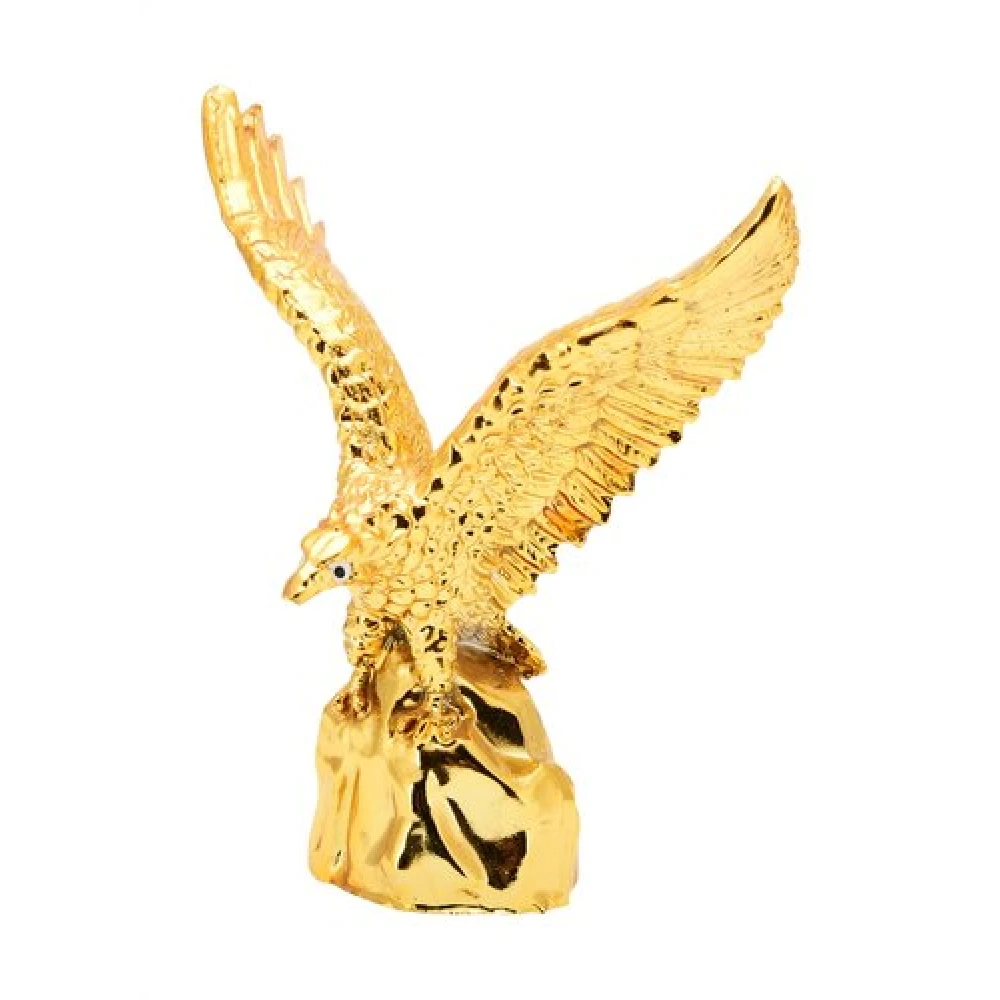 FengShui Polyresin Flying Golden Eagle Symbolizes Success/Showpiece