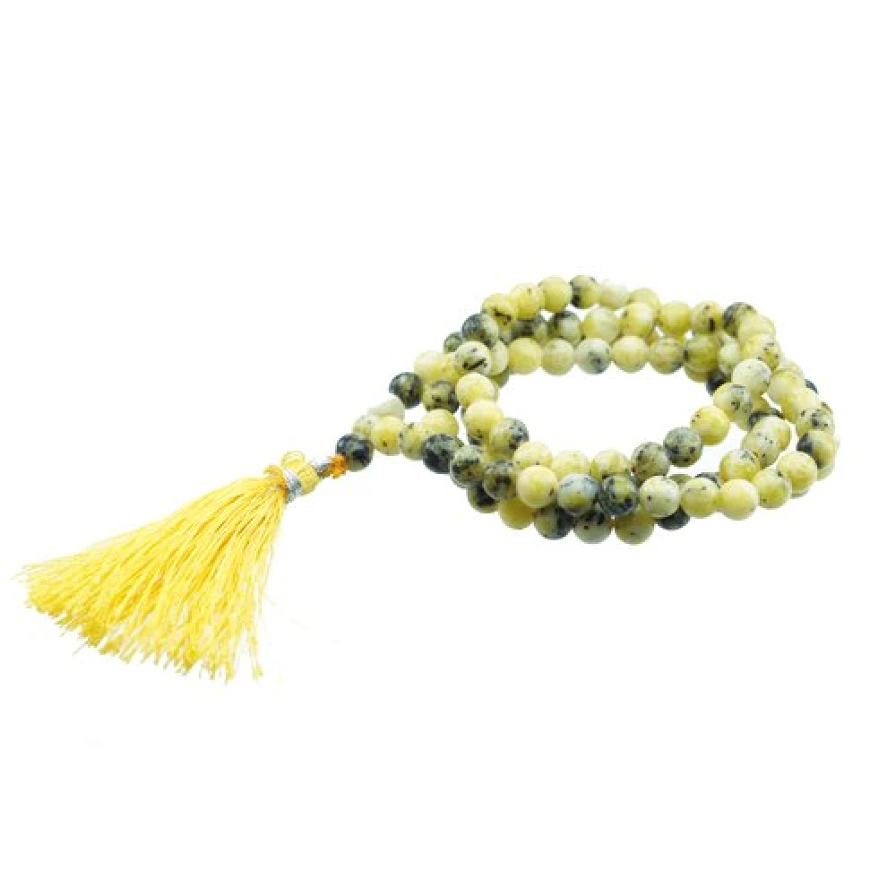 Natural Multicolour Serpentine Stone Prayer Rosary 108+1 Beads.