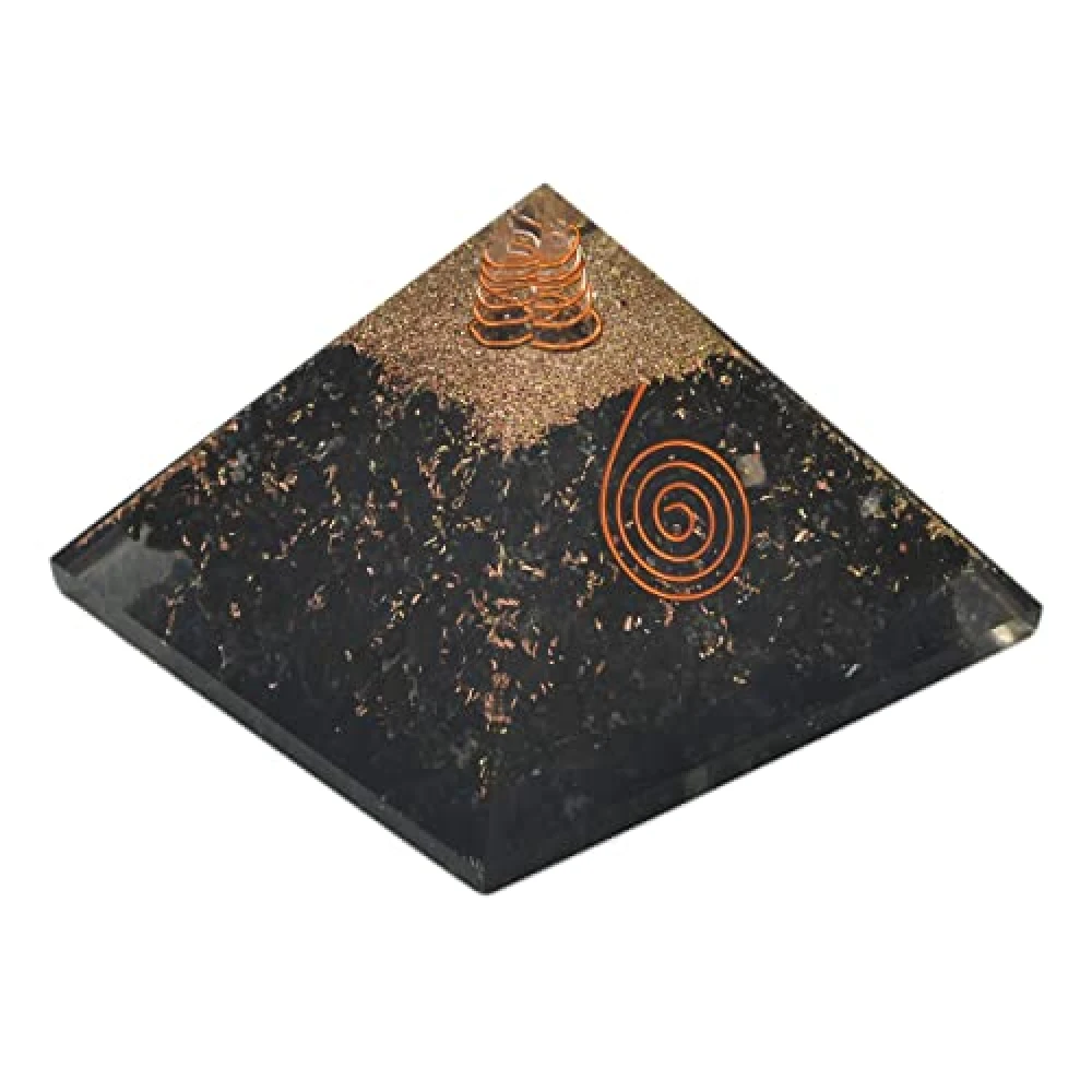 Tourmaline Orgone Pyramid Energy Generator Crystal Black Tourmaline.