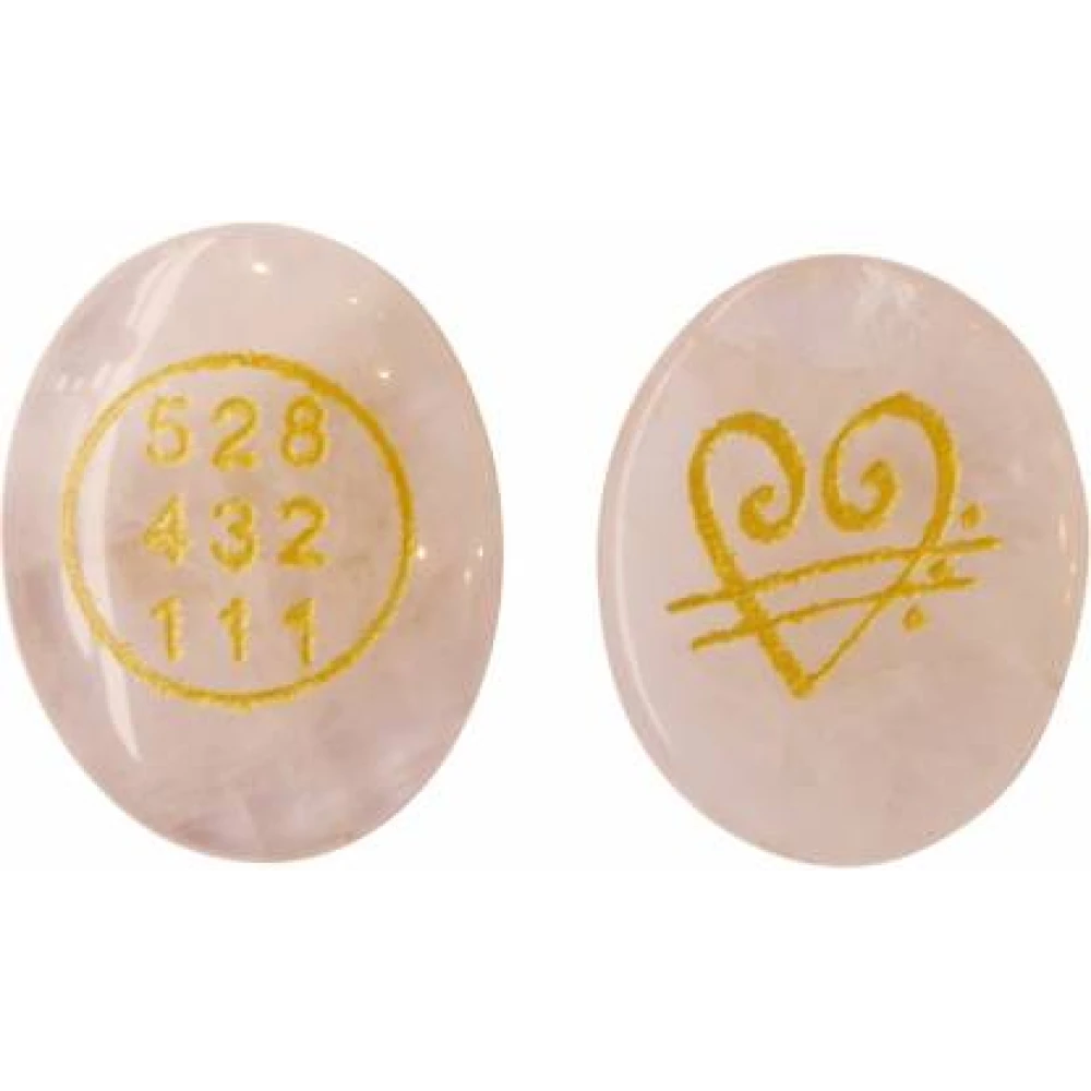 Natural Rose Quartz Money Switch Word Stone Of Prosperity (1 Piece).