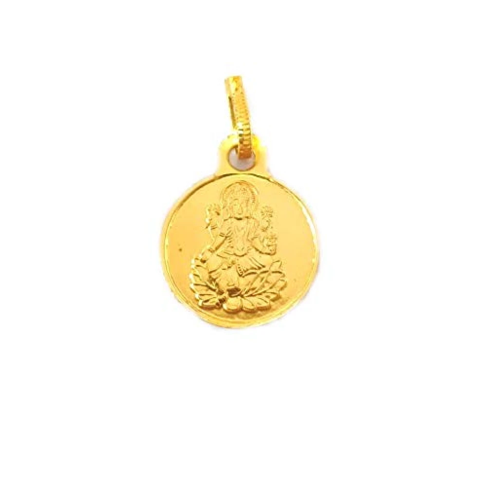 Gold Plated Brass Shree Yantra Pendant for  Unisex (2.5x2.5x0.1 CM)